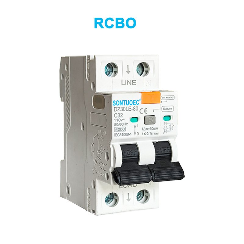 2p sızma cari dövrə açarı 6Ka iC610099.1Standard keyfiyyəti RCBO