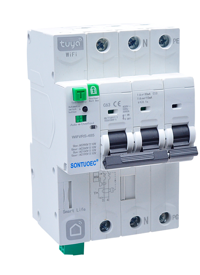 IOT 4G Circuit Breaker WiFi Tuya App Uzaqdan İdarəetmə Simsiz Uzaqdan