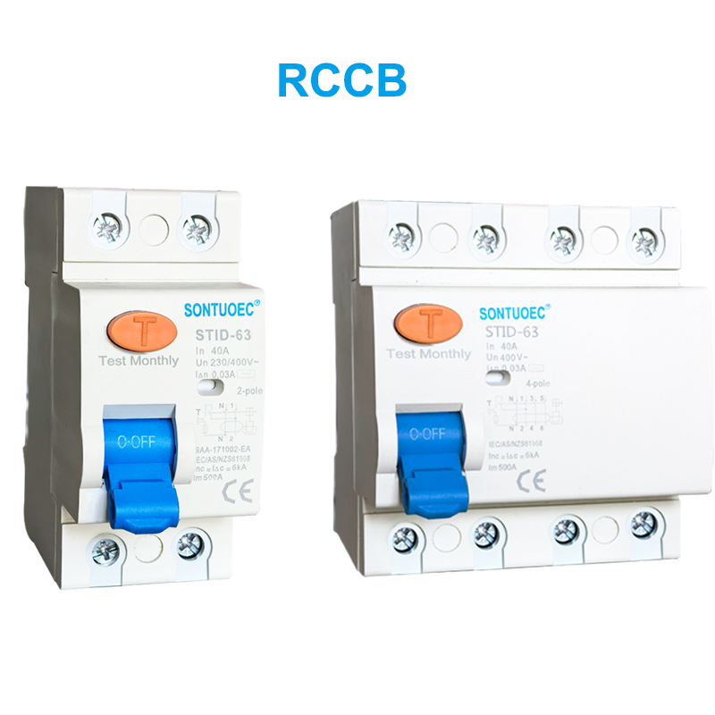 Stid-63 seriyası RCCB 230V 63A qalıq cərəyan açarı