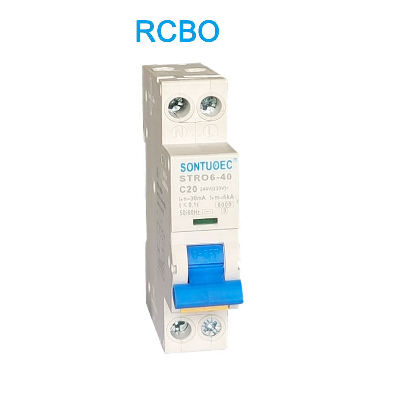 Stro6-40 dövrə açarı DIN Rail Tipi Quraşdırma RCBO