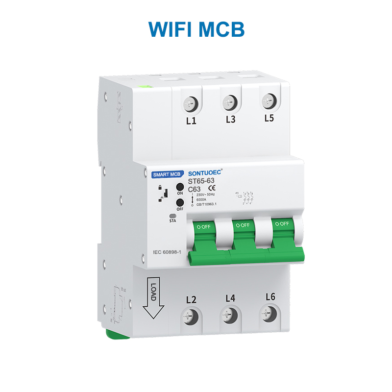 WiFi RS485 Çoxfunksiyalı Iot Ağıllı McB RCBO ağıllı mikro dövranı qırıcı